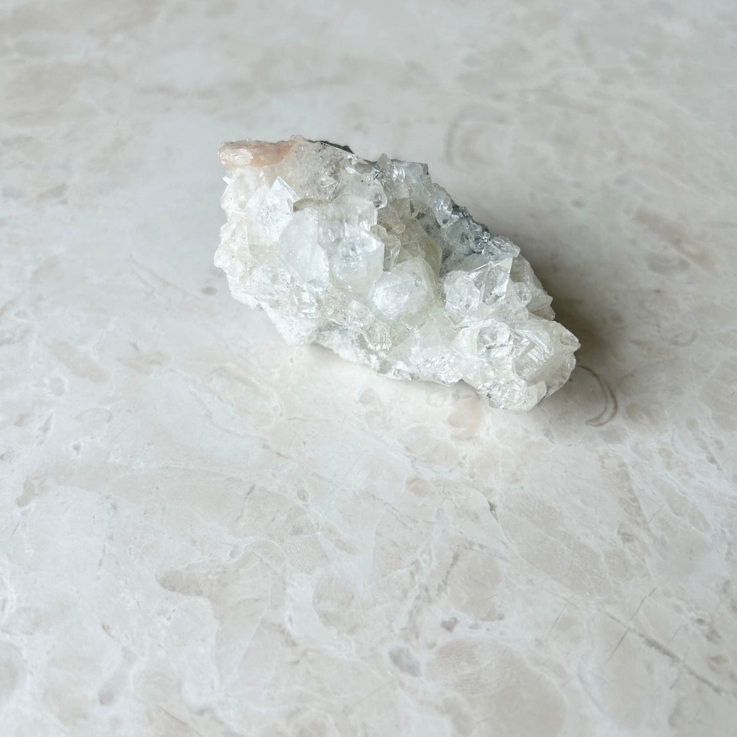 Apophyllite with Green Apophyllite and Stilbite