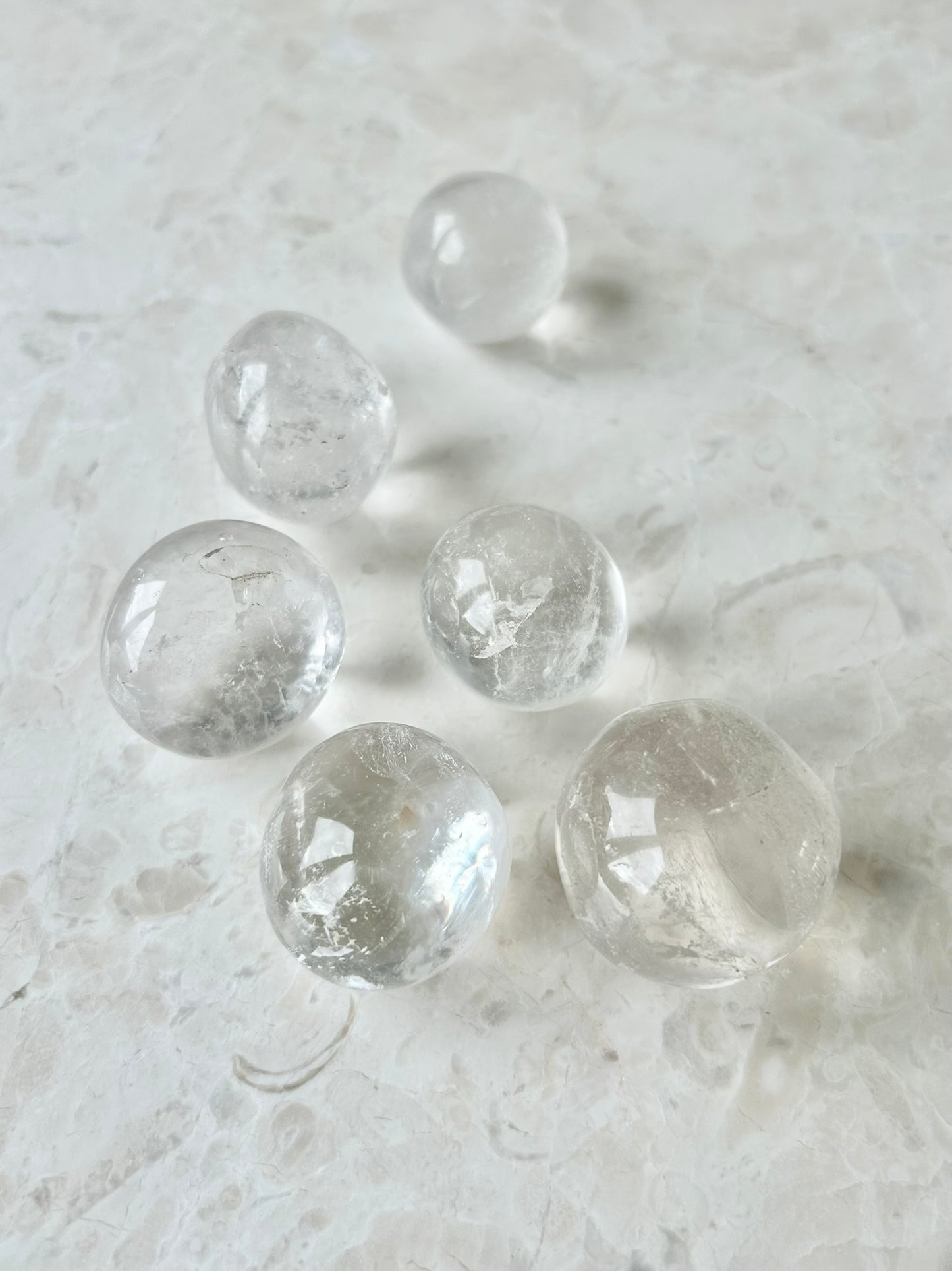 Clear Quartz Bubble Tumble stone