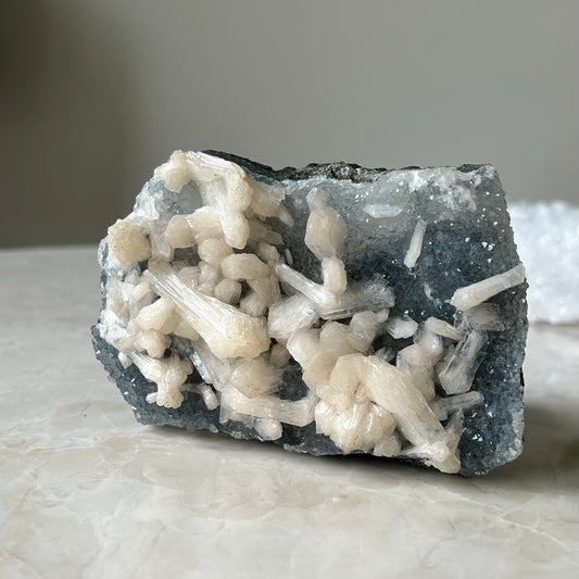 Stilbite on Apophyllite