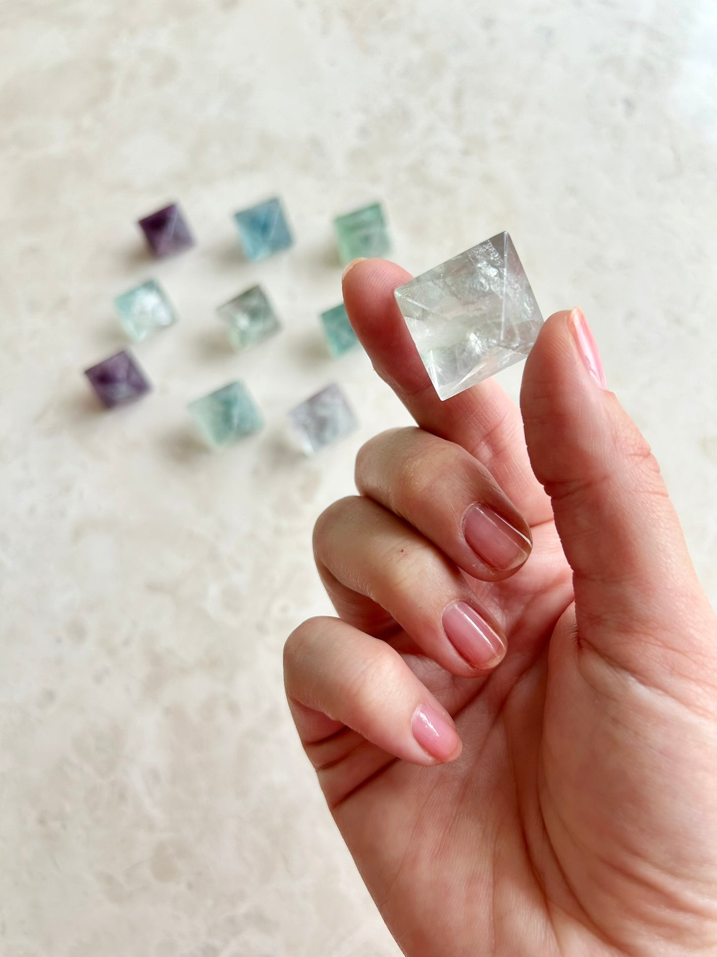 Fluorite Mini Diamonds