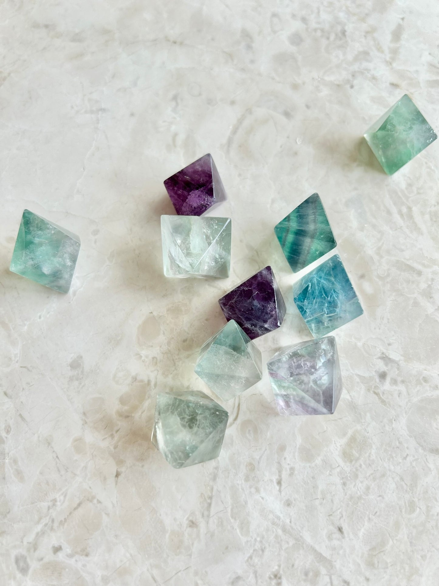 Fluorite Mini Diamonds