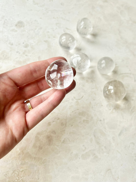 Clear Quartz Bubble Tumble stone